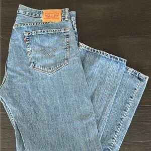 Levi's 505 Medium Blue Straight-Leg Jeans W36 L30